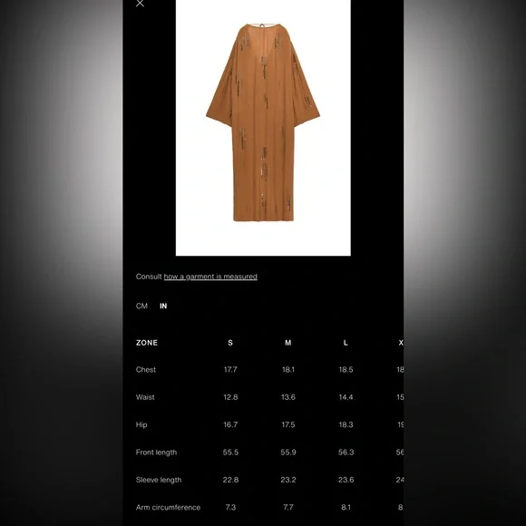 ZARA ZW COLLECTION BEADED DRESS - Picture 16 of 16